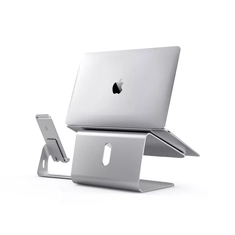 2-in-1 Laptop & Phone Stand – Aluminum