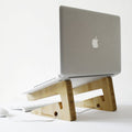 Ergonomic Bamboo Laptop Stand – Cooling & Posture Support