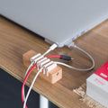 Wood & Leather Cable Manager
