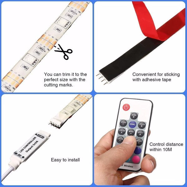 RGB LED Strip Lights – Room & TV Backlight